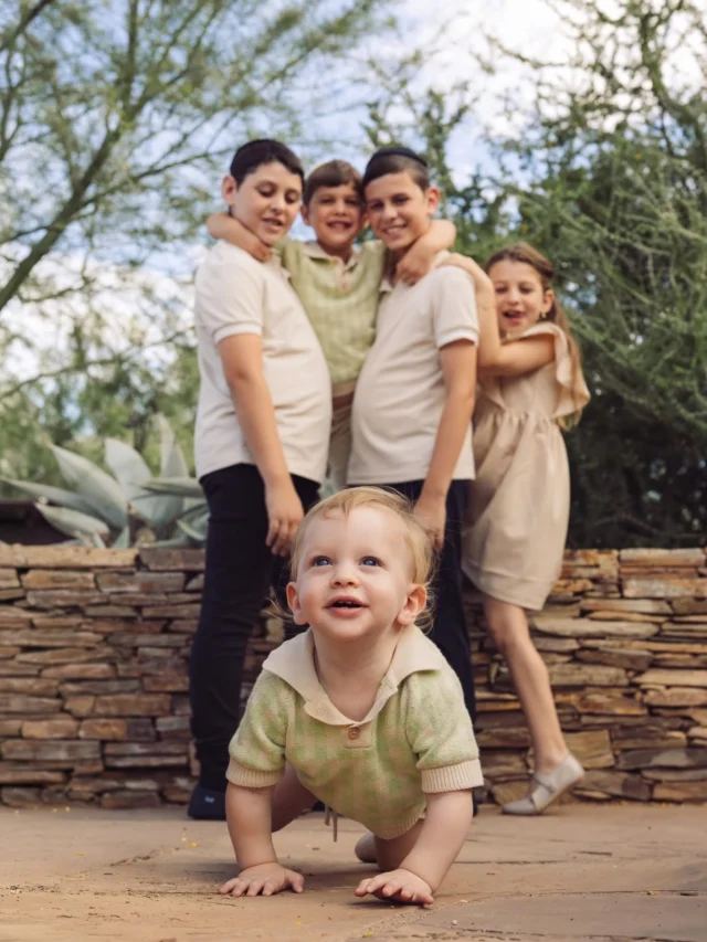 Family portrait in the desert