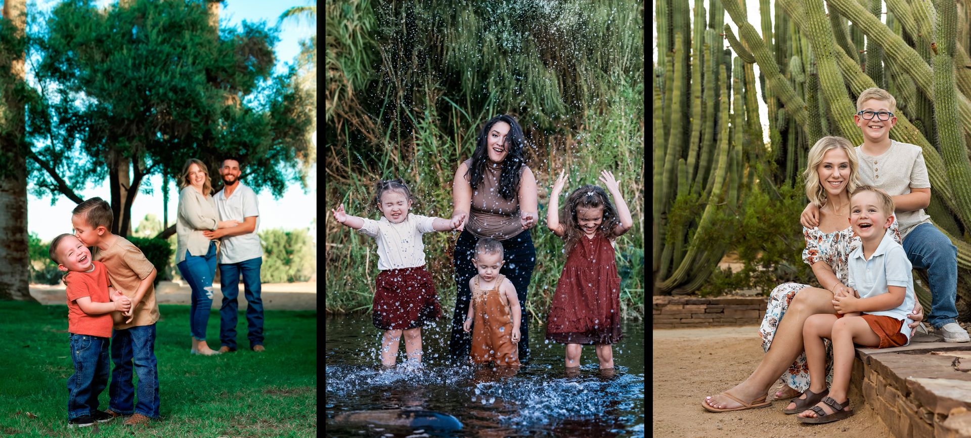 Family portrait collage